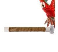 Bird Perch for , Training Stand, Suction Cup Toy Cage Training, Portable Perch for Macaw Parakeets, Window Mir Training: Stimulate the Interest of Pet Pas