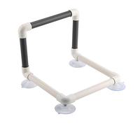 Bird Perch for Window and Shower, Portable Suction Cup Perch for Parrots, Bird Cage Accessories with 4 Heavy Duty Suction Cups for Nail Trimming, Bath Toy for Budgies Cockatiels Finches