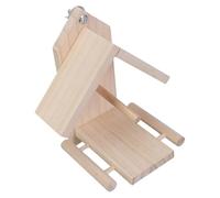 Bird Perch Grinding Toy Molar Chew Stand For Beaks And Teeth Care House Shape Fruit Holder Entertainment