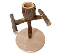 Bird Perch - Interactive Toy Cage Accessories - Bird Game Perch for Cockatiels | for Lovebirds African Greys Cockatoos Parakeets Finches Starry Macaws