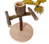 Bird Perch - Interactive Toy Cage Accessories - Table Perch for Cockatiels - for Lovebirds Greys Cockatoos Parakeets Finches Starry Macaws