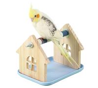 Bird Perch | Interactive Toys for Cage and Pet Accessories - Parrots Stand for Cockatiels Claws Sharpener, for Parakeets Lovebirds Nymphs Cockatiels Climbing and Training