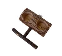 Bird Perch Mandate - Stainless Steel Bird Feeding for Cage | Parrot That Perching Station | Double Feeding Slot