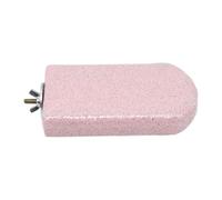 Bird Perch Parrot Stand Chewing Toy Beak Grinding Stone, Pink