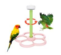 Bird Perch, Parrot Windmill Playground, Bird Paw Grinding Aviary Cage Toy for Conure Cockatiel Parakeets Finches Budgies Macaws Indoor Window