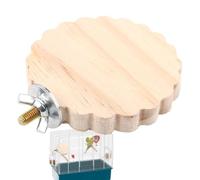 Bird Perch Platforms Stand - Wooden Perch Corner, Animal Climbing Platforms | Bird Cage Exercise Toy for Your Feathered Friends, No Extra Tools Required.