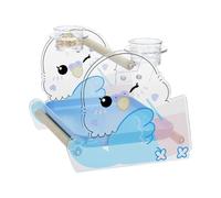 Bird Perch Stand | Bird Potty Training Stand Desk Perch - Anti-Slip Acrylic Equipment Pet Animals Supplies for Vet Visit Taming Living Room Bedroom Balcony