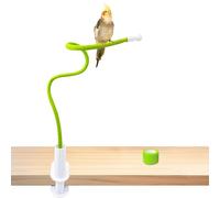 Bird Perch Stand,Bird Training Portable Tabletop Platform,Flexible Parrot Perch Stand,Indoor Bird Stands for Parakeets Lovebirds Conure Cockatiel Finch Budgies or Other Small and Medium Sized Birds