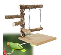 Bird Perch Stand, Bird Training Portable Tabletop Platform, Parrot Bird Cage Toy Gym Accessories for Parakeets Cockatiels, Conures