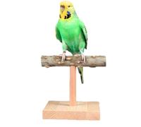 Bird Perch Stand - Parrot Perch | Natural Wood T-Shaped Perch for Parakeets, Table, Cockatiel, Perch, Bird, Exercise Toy, Budgie, Love Bird,