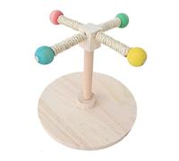 Bird Perch Stand - Portable Bird Play Door | Table Bird Stand | Standing Cockatiel Perch | Wooden Cockatiel | INTERNAL WOODEN PACKAGE FORK | Enrich Me Branch
