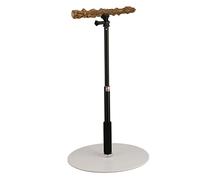 Bird Perch Stand Toy Adjustable Height Training Perch Stand Detachable Play Stand for Parakeets Cockatiels Conures Macaws Finches Love Birds