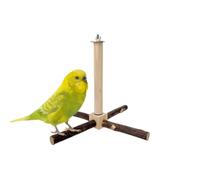 Bird Perch Stand Toy, Rotating Parrot Perch Toy with Chew Toy, Bird Perch Bird Toys Parakeet Toys, Natural Wooden Perch Stand for Small & Medium Birds, for Parakeets Cockatiels Lovebirds Conures