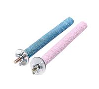 Bird Perch Stand Toy Wood Parrot Perch Stand Grinding Claw Sticks Sanded Surface Cage Toy for Parakeets Finches Parakeet Toys