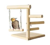 Bird Perch Stand - Wooden Bird Playstand, Natural Parrot Perch | Durable Bird Perch Stand, Bird Tree Stand with Multiple Perches, Durable Bird Tree for Birds, Buddy Parakeet, Birds Perch