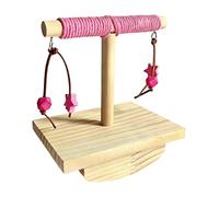 Bird Perch Stand Wooden Parakeet Training Stand