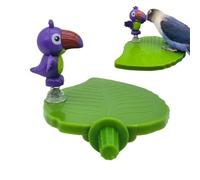Bird Perch Toy - Parrot Playstand Bird Cage Playground - Exquisite Play Gym Toy Tray for Cage Accessories with Natural Design for Living Room Balcony