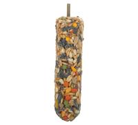 Bird Perch Treat Stick for Beak Grinding Cage Mounted Yellow Metal