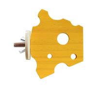 Bird Perch - Wood | Cheese Shape Standing, Natural Wood Bird Pe-rch | For Canary Islands Conures House Indoor Garden Outdoor Garden Perch