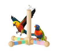 Bird Perch - Wood Rotating Parakeets Branches, Parrots Perch Toy - for Cockatiels Lovebirds Conures Fincheserch supports frequent climbing and shaking motions by incorporating a robust d Budgies