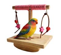 Bird Perches Cage, Wooden Training Stand, Play Tool with Classic Style, Toy for Macaw Conure, Pet Aid, Practical Support for Budgies Trainers Shelters Zoo Aviaries Living Room Bedroom Study Home