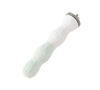 Bird Perches for Cage, Abrasive Surface High Calcium Mineral Parrot Perch Stand - Bird Nail File for Claw & Beak Health, Colorful Ceramic Bird Cage Accessories (Green, Coral)