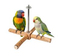 Bird Perches for Cage Natural Wooden Rotating Playground