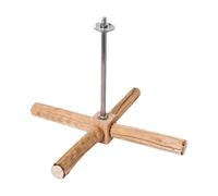 Bird Perches for Cage Natural Wooden Rotating Playground
