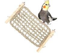 Bird Perches for Cage - Wood, Parakeet Play Stand, Behavior Control | Bird Seagrass Ladder Bridge Exercise Stands,for Cockatiel Conure Lovebird Canary Finch Exercise Feeding