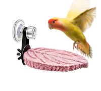 Bird Perches for Cages - Suction Cup Tray for Birds, Parakeets, Perches, Grasping Habits With Their Scientifically Developed Diameter, Provides Hold For Parakeets, Cockatiels, Nymphs