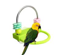 Bird Perches for the Cage, Interactive Rotating Rings Enrichment, with Rotating Rings as Accessories for Bird Cages, for Movement, Climbing, Training, Standing, Rest, Inseparable