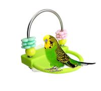 Bird Perches for the Cage Interactive Toy with Rotating Rings | With rotating rings, bird stand and perch for movement, climbing, training, standing, resting, inseparable