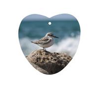 Bird Perching on The Rock Car Air Freshener Hanging, Long Lasting Scented Car Aromatherapy Tablets, Love form Fragrance Scented Cards for Vehicles, Bedroom, Wardrobe White-style