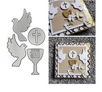 Bird Pigeon Cutting Dies for Card Making，Bird Pigeon Cutting Dies Cut Stencils for DIY Scrapbooking Photo Album Decorative Embossing Paper Dies for Card Making Templated+Cute Brooch Pin