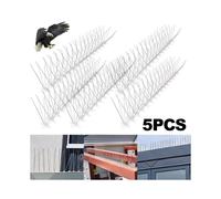 Bird Pigeon Steel Spikes Pest Control Aerial Deterrent Anti Repeller 5PCS 2.5m