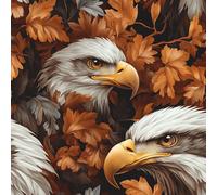 Bird Plant Leaves Self Adhesive Wallpaper Bald Eagle Contact Paper Peel and Stick Wallpaper Thicken Waterproof Matte with Sticky Back Canvas Wall Cabinets Furniture Stickers Decorate 0.52×5 m