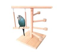 Bird Playground,Wood Parakeet Playground Safe Parrot Toy - Multifunctional Natural Bird Perch, Cage Accessories For Cockatoos, Budgies, Young, Old, Professional