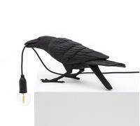 Bird Playing Table Lamp Black