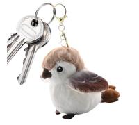Bird-Plüsch Key Pendant, Sparrow Plush Toy | Decorative Realistic Sparrow Pendant, Portable Wallet Accessories, Soft Animal Plush Toy For The