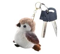 Bird Plush Keychain, Sparrow Pendant, Bird Toy, Cute Realistic Accessory For School Bags Backpacks Car Single OPP Bag Repeating That Mimics Words & - USB Rechargeable For Kids Play & Sensory Fun