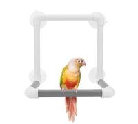 Bird Portable Suction Cup Parrot Shower Perch Window Standing Platform Shower Bath Toy for Bird Parrot Macaw Cockatoo African Greys Budgies Parakeet Cockatiel