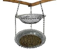 Bird Potions with Metal Hooks - Bird Water Shell | Bird Baths, Small Bird Bath | Feeding Pool Cages and Accessories to Drink Tomorrow Outdoor at AP, b, Fare riferimento alla descrizione, Please refer