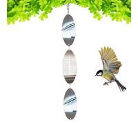 Bird Reflectors for Outside - Reflective Sparrow Scare Device | Metal Spinners Sparkly Weatherproof Decorative for Outdoor Patio Lawn Farm Window Garden Balcony Pool Orchard Barn Porch