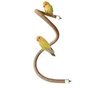 Bird Rope Perch, 100cm/39.3in Cotton Rope Spiral Toys Bird Bungee Rope Perches Parakeet Toys for Cockatiels Conures Lovebirds Finches