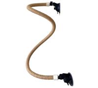 Bird Rope Perch 39 Inch, Bendable Hemp Parrot Perch with Suction Cup for Birdcage