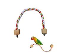 Bird Rope Perches - Cotton Spiral Parrot Toy | Paw Grinding Standing Climbing Perch | Cage Rope for Parrot for Parakeets, Cockatiels, Budgies, Lovebirds Fun & Play