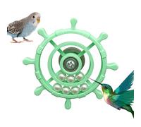 Bird Rotary Wheel, Exercise Device for Foraging and Chewing Exercises - 360 Degree Rotating Activity for Birds - For Small Animals with Perch for Entertainment and Against Boredom