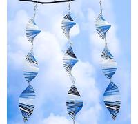 Bird Scare Devices Highly Reflective 3D Bird Reflectors, Shiny Bird Deterrents for Outside Patio, Wind Spinners Outdoor Garden Decoy to Keep Birds, Woodpeckers Away from House, Outdoor