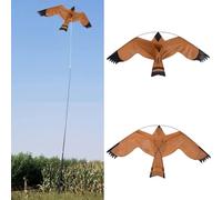 Bird Scarer Flying Kite, Bird Scarer Hawk Kite, Flying Eagle Kites for Garden & Farm & Field to Birds Control and Protect Crop, Birds Repeller Kites, Easy To use