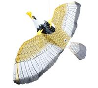 Bird Scarer Kite - Realistic Eagle Design, Flying Device, Outdoor Garden Protector | Farm Crop Protection For Pigeons Crows Use, Hanging Falcon Style For Yard Field And Patio Areas